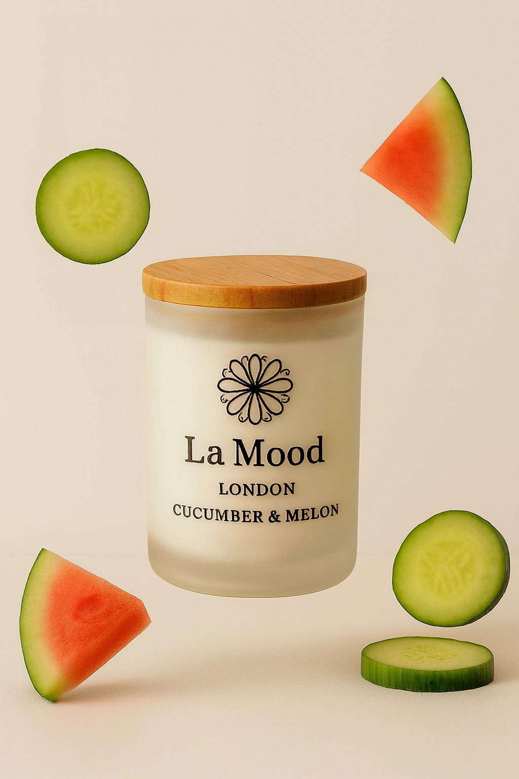 watermelon and cucumber candle
